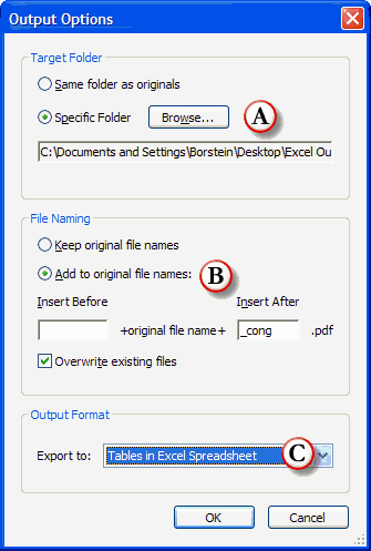 Output Options