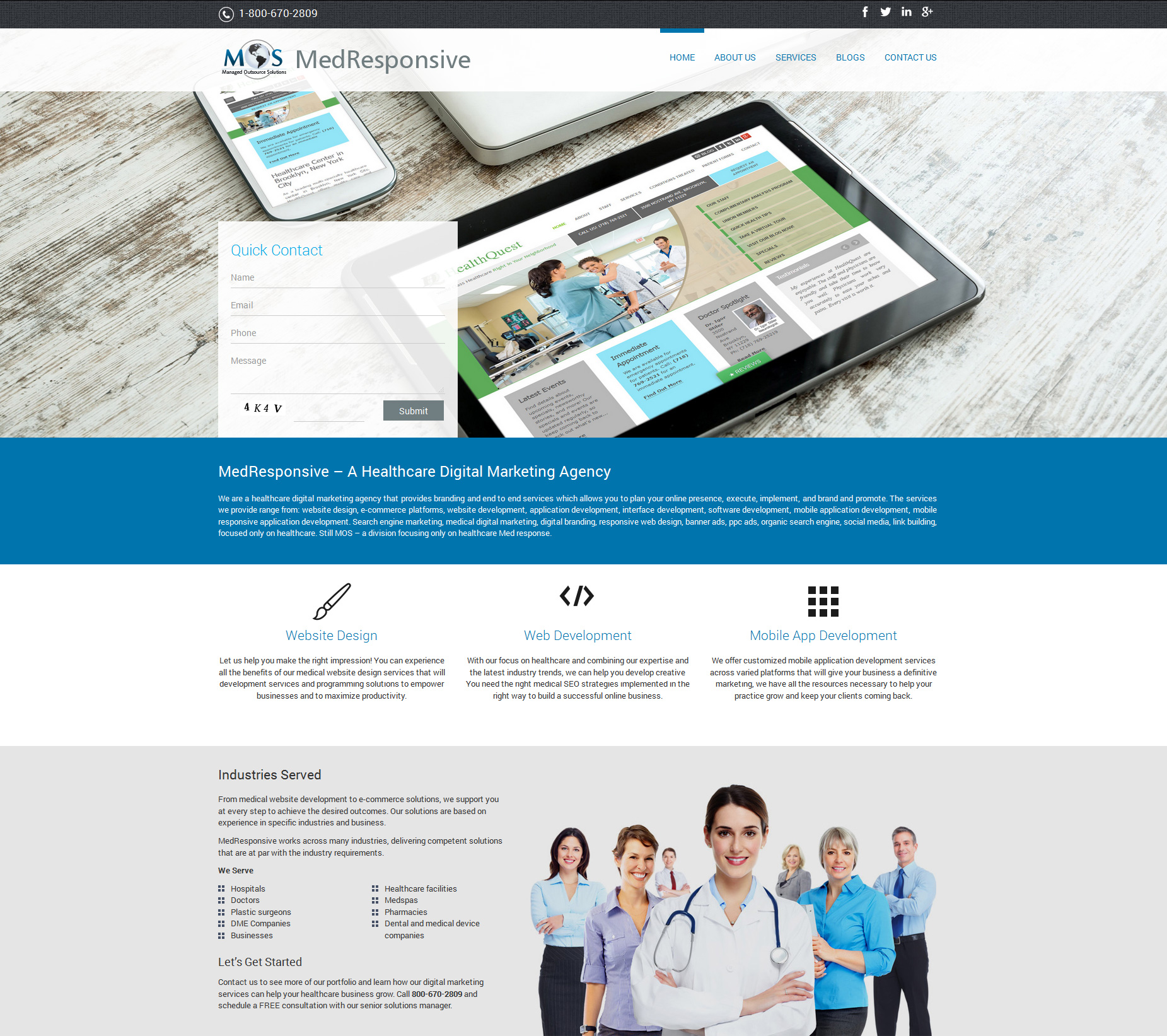 Managed Outsource Solutions Launches Its New MedResponsive Website