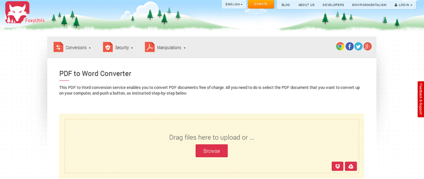 Foxyutils PDF to Word Converter