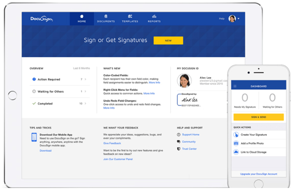 features of docusign