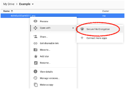 Secure file encryption