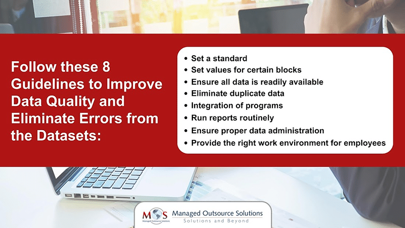 Guidelines to Improve Data Quality 