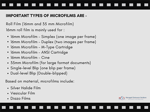 Different Types of Microfilms and Their Scanning Done?