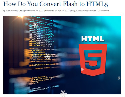 How Do You Convert Flash to HTML5