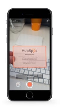 HubSpot Business Card Scanner