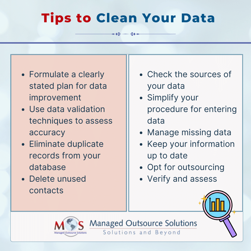 what would be your 3 personal tips to maintain clean datasets